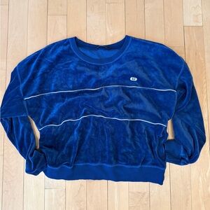 Abercrombie and Fitch old School Velour Crew Neck Sweatshirt